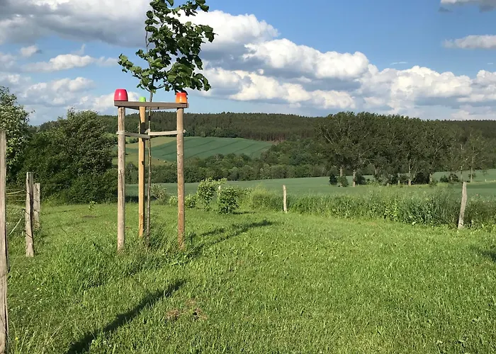 Zelte Individuell Auf Der Obstwiese Campsite